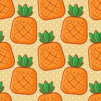 ananas fruit naadloze patroon illustratie vector