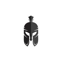 spartaanse helm logo sjabloon vector