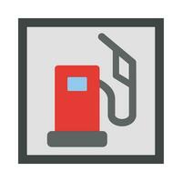 gas- station vector vlak icoon voor persoonlijk en reclame gebruiken.