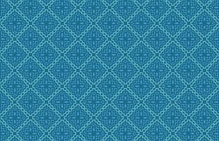 blauw plein meetkundig kleding stof ontwerp patroon vector