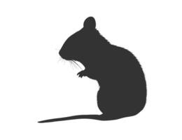 muis silhouet icoon. vector illustratie ontwerpen.