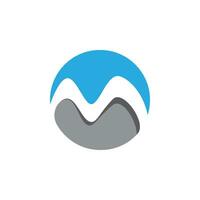 m briefsjabloon logo vector