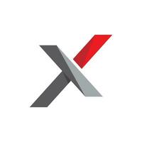 x brief logo sjabloon vector pictogram