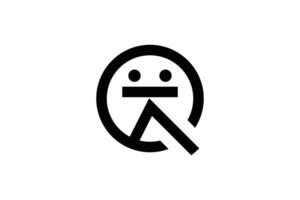 brief q balans icoon logo ontwerp sjabloon vector