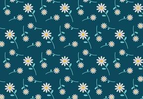 naadloos patroon bloemen madeliefjes achtergrond vector voor behang en textiel kleding