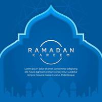 ramadan kareem vectorillustratie, grafisch ontwerp voor de decoratie van cadeaubonnen, banners en flyer vector