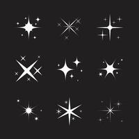 creatief vlak noorden ster logo reeks ontwerp vector