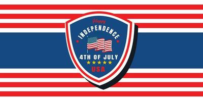 gelukkig Verenigde Staten van Amerika onafhankelijkheid dag vierde van juli achtergrond Verenigde Staten van Amerika onafhankelijkheid dag. sjabloon voor vierde van juli. vector illustratie gelukkig onafhankelijkheid dag vierde van juli, groet kaart Aan een licht ster