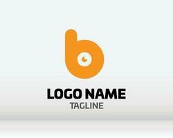 logo brief b ontwerp vector kunst lettervorm