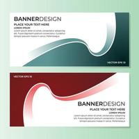 vector abstracte banner ontwerp websjabloon