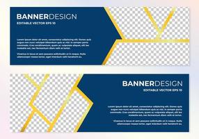 vector abstracte banner ontwerp websjabloon