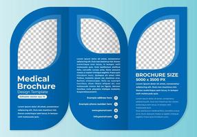 medische brochure ontwerpsjabloon bewerkbare vector