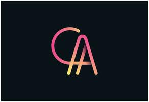 ca logo of ac logo vrij vector