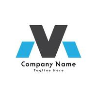 mv brief creatief logo ontwerp icoon vector