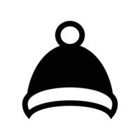 winter hoed icoon Aan wit achtergrond. vlak stijl. vector illustratie. winter ontwerp elementen, winter versnelling, warm hoeden, sneeuw enz