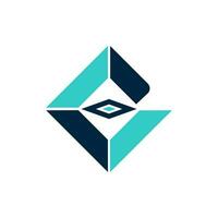 technologie bedrijf logo gemakkelijk en minimalistische vector