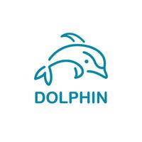 dolfijn icoon of logo vector illustratie
