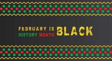 zwart geschiedenis maand vector ontwerp. Afrikaanse Amerikaans viering sjabloon voor achtergrond, banier, poster