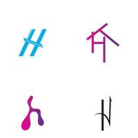 letter h logo pictogram vector ontwerpsjabloon elementen