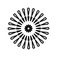 vuurwerk icoon, gelukkig nieuw jaar vector, geïsoleerd Aan wit achtergrond met lijn stijl vector