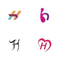 letter h logo pictogram vector ontwerpsjabloon elementen