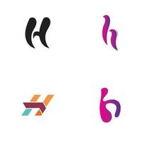 letter h logo pictogram vector ontwerpsjabloon elementen