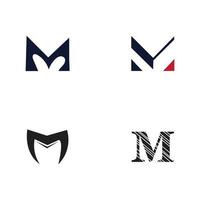 letter m business corporate abstracte eenheid vector logo ontwerpsjabloon