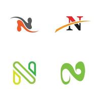 letter n logo sjabloon vector pictogram ontwerp