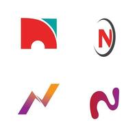 letter n logo sjabloon vector pictogram ontwerp