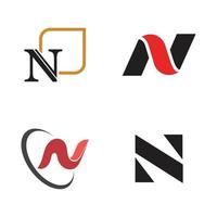 letter n logo sjabloon vector pictogram ontwerp