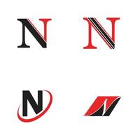 letter n logo sjabloon vector pictogram ontwerp