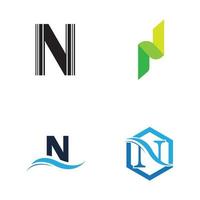 letter n logo sjabloon vector pictogram ontwerp