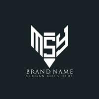 msy abstract brief logo. msy creatief monogram initialen brief logo concept. msy uniek modern vlak abstract vector brief logo ontwerp.