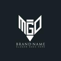 mgo abstract brief logo. mgo creatief monogram initialen brief logo concept. mgo uniek modern vlak abstract vector brief logo ontwerp.