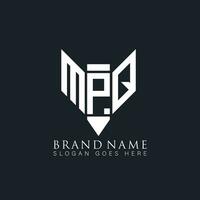 mpq abstract brief logo. mpq creatief monogram initialen brief logo concept. mpq uniek modern vlak abstract vector brief logo ontwerp.