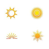 zon logo pictogram vector illustratie ontwerpsjabloon