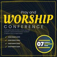 vector bidden en aanbidden conferentie toekomst modern abstract achtergrond