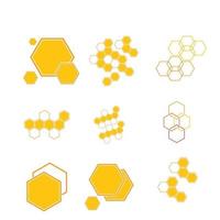 honingraat logo afbeelding vector