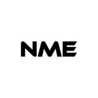 nme brief logo ontwerp, inspiratie voor een uniek identiteit. modern elegantie en creatief ontwerp. watermerk uw succes met de opvallend deze logo. vector