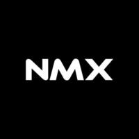 nmx brief logo ontwerp, inspiratie voor een uniek identiteit. modern elegantie en creatief ontwerp. watermerk uw succes met de opvallend deze logo. vector