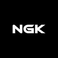 ngk brief logo ontwerp, inspiratie voor een uniek identiteit. modern elegantie en creatief ontwerp. watermerk uw succes met de opvallend deze logo. vector