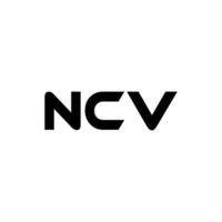 ncv brief logo ontwerp, inspiratie voor een uniek identiteit. modern elegantie en creatief ontwerp. watermerk uw succes met de opvallend deze logo. vector