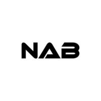 nab brief logo ontwerp, inspiratie voor een uniek identiteit. modern elegantie en creatief ontwerp. watermerk uw succes met de opvallend deze logo. vector