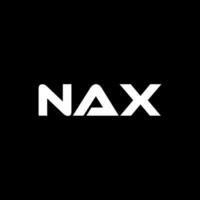 nax brief logo ontwerp, inspiratie voor een uniek identiteit. modern elegantie en creatief ontwerp. watermerk uw succes met de opvallend deze logo. vector