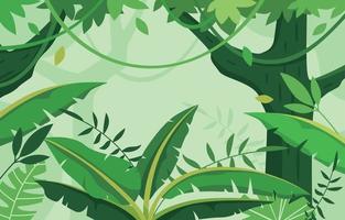 groene jungle achtergrond vector