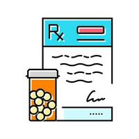 samenstellen medicijnen apotheker kleur icoon vector illustratie