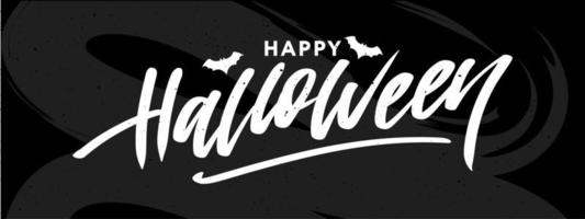 happy halloween tekstbanner belettering vakantie speciale aanbieding winkel nu vector