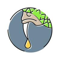 giftig slang dier kleur icoon vector illustratie
