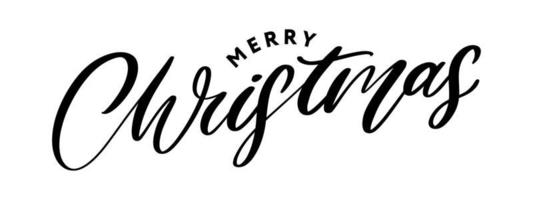 banner vrolijk kerstfeest vakantie nieuwjaar brief lettertype vectorillustratie vector