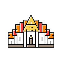 boeddhistisch tempel Boeddhisme kleur icoon vector illustratie